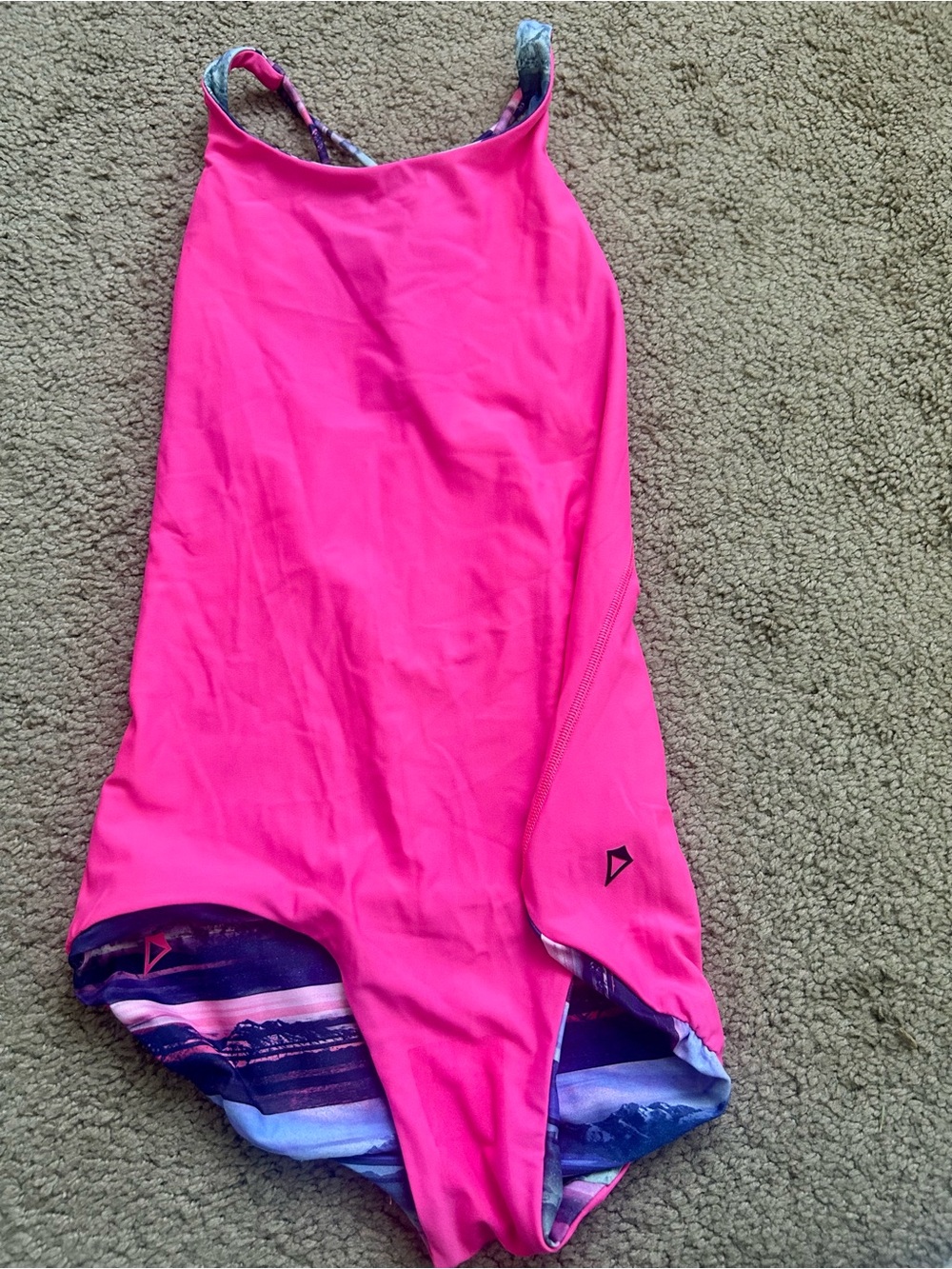 Girls Ivivva by Lululemon Reversible Strappy Back One Piece Swimsuit - Picture 3 of 4